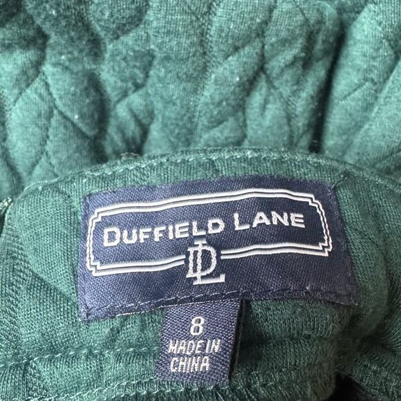 Duffield Lane | Hunter Green High Neck Cable Knit Dress | Size 8 - Picture 5 of 6